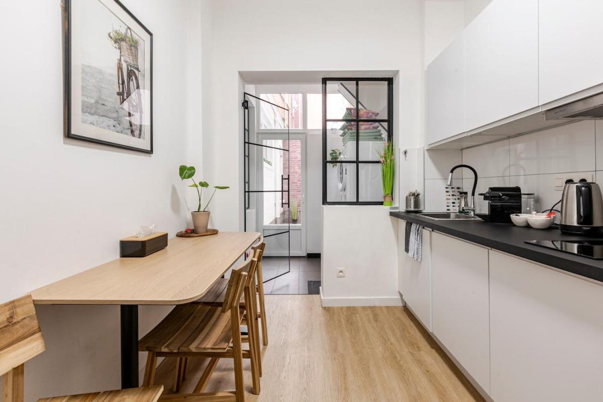 Cosy Appartement Met Tuin In Centrum Antwerpen Gratis Parking Free Parking! Bagian luar foto